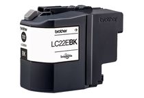 Brother LC22EBK - Súper Alto Rendimiento - negro - original - cartucho de tinta - para Brother MFC-J5920DW