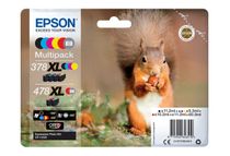 Epson 478XL Multipack - Paquete de 6 - 60.5 ml - gran capacidad - gris, negro, amarillo, cián, magenta, rojo - original - cartucho de tinta - para Expression Home HD XP-15000