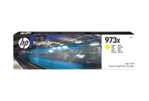 HP 973X - Alto rendimiento - amarillo - original - PageWide - cartucho de tinta - para PageWide Managed MFP P57750, P55250; PageWide Pro 452, 477