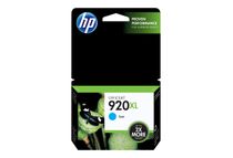 HP 920XL - Alto rendimiento - cián - original - cartucho de tinta - para Officejet 6500, 6500 E709a, 6500 E709c, 6500A, 6500A E710a, 7500A