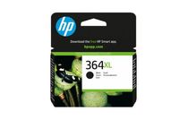 HP 364XL - 18 ml - Alto rendimiento - negro - original - cartucho de tinta - para Deskjet 35XX; Photosmart 55XX, 55XX B111, 65XX, 7510 C311, 7520, Wireless B110