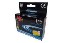 UPrint E-55Y - 12.5 ml - tamaño XL - amarillo - compatible - cartucho de tinta (alternativa para: Epson T0554) - para Epson Stylus Photo R240, R245, RX420, RX425, RX520