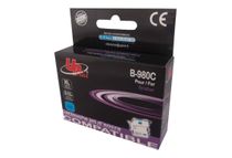 UPrint B-980C - 12 ml - tamaño XL - cián - compatible - cartucho de tinta (alternativa para: Brother LC1100C, Brother LC980C) - para Brother DCP-145, 163, 167, 193, 195, 197, 365, 373, 375, 377, MFC-250, 255, 290, 295, 297