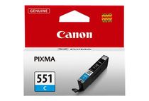Canon CLI-551C - 7 ml - cián - original - depósito de tinta - para PIXMA iP8750, iX6850, MG5550, MG5650, MG5655, MG6450, MG6650, MG7150, MG7550, MX725, MX925