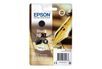 Epson 16XL - 12.9 ml - XL - negro - original - blíster - cartucho de tinta - para WorkForce WF-2010, 2510, 2520, 2530, 2540, 2630, 2650, 2660, 2750, 2760