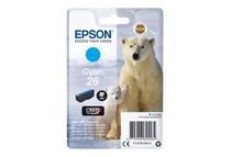 Epson 26 - 4.5 ml - cián - original - blíster - cartucho de tinta - para Expression Premium XP-510, 520, 600, 605, 610, 615, 620, 625, 700, 710, 720, 800, 810, 820