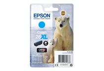 Epson 26XL - 8.7 ml - XL - cián - original - blíster - cartucho de tinta - para Expression Premium XP-510, 520, 600, 605, 610, 615, 620, 625, 700, 710, 720, 800, 810, 820