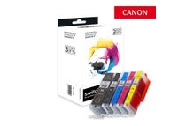 SWITCH - Paquete de 5 - negro, amarillo, cián, magenta, Photo Negro - compatible - cartucho de tinta (alternativa para: Canon CLI-551BK XL, Canon CLI-551C XL, Canon CLI-551M XL, Canon CLI-551Y XL, Canon PGI-550BK XL) - para Canon PIXMA iP8750, iX6850, MG