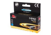 UPrint C-551XLC - 15 ml - tamaño XL - cián - compatible - cartucho de tinta (alternativa para: Canon CLI-551XL) - para Canon PIXMA iP8750, iX6850, MG5550, MG5650, MG5655, MG6450, MG6650, MG7150, MG7550, MX725