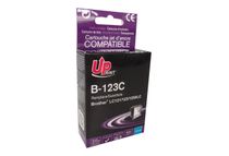 UPrint B-123C - 10 ml - cián - compatible - cartucho de tinta (alternativa para: Brother LC121C, Brother LC123C, Brother LC125C) - para Brother DCP-J132, J152, J172, J552, J752, MFC-J245, J470, J650, J6520, J6720, J6920, J870