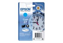 Epson 27 - 3.6 ml - cián - original - cartucho de tinta - para WorkForce WF-3620, WF-3640, WF-7110, WF-7210, WF-7610, WF-7620, WF-7710, WF-7715, WF-7720
