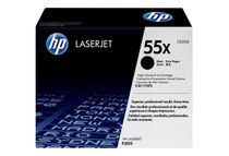 HP 55X - Alto rendimiento - negro - original - LaserJet - cartucho de tóner (CE255X) - para LaserJet Enterprise MFP M525, P3015; LaserJet Enterprise Flow MFP M525