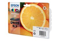 Epson 33 Multipack - Paquete de 5 - negro, amarillo, cián, magenta, Photo Negro - original - blíster - cartucho de tinta - para Expression Home XP-635, 830; Expression Premium XP-530, 540, 630, 635, 640, 645, 830, 900