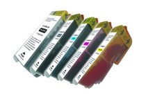 Lama France - paquete de 5 - negro, amarillo, cián, magenta, Photo Negro - compatible - cartucho de tinta (alternativa para: Epson 26XL, Epson T2601, Epson T2611, Epson T2612, Epson T2613, Epson T2614, Epson T2621, Epson T2631, Epson T2632, Epson T2633, 
