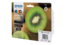Epson Multipack 202 - Paquete de 5 - negro, amarillo, cián, magenta, Photo Negro - original - blíster - cartucho de tinta - para Expression Premium XP-6000, XP-6005, XP-6100, XP-6105