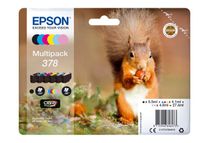 Epson Multipack 378 - Paquete de 6 - negro, amarillo, cián, magenta, magenta claro, cián claro - original - blíster - cartucho de tinta - para Expression Home XP-8605, XP-8606; Expression Photo XP-8500, XP-8505, XP-8700