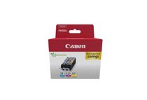 Canon CLI-521 Multipack - Paquete de 3 - 9 ml - amarillo, cián, magenta - original - depósito de tinta - para PIXMA iP3600, iP4700, MP540, MP550, MP560, MP620, MP630, MP640, MP980, MP990, MX860, MX870
