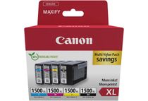 Canon PGI-1500XL C/M/Y/BK Multipack - Alto rendimiento - negro, amarillo, cián, magenta - original - depósito de tinta - para MAXIFY MB2050, MB2150, MB2155, MB2350, MB2750, MB2755