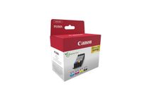Canon CLI-571 C/M/Y/BK Value Pack - Paquete de 4 - 7 ml - negro, amarillo, cián, magenta - original - depósito de tinta - para PIXMA TS5051, TS5053, TS5055, TS6050, TS6051, TS6052, TS8051, TS8052, TS9050, TS9055