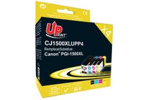 UPrint C-1500XL-PACK - Paquete de 4 - negro, amarillo, cián, magenta - compatible - cartucho de tinta (alternativa para: Canon PGI-1500XL BK, Canon PGI-1500XL C, Canon PGI-1500XL M, Canon PGI-1500XL Y) - para Canon MAXIFY MB2050, MB2150, MB2155, MB2350, 