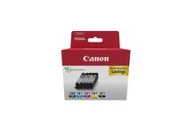 Canon PGI-580 PGBK/CLI-581 CMYBK Multipack - Paquete de 5 - negro, amarillo, cián, magenta - original - blíster - depósito de tinta - para PIXMA TS6251, TS6350, TS6351, TS705, TS8252, TS8350, TS8351, TS8352, TS9550, TS9551