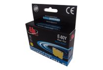 UPrint E-80Y - 12 ml - tamaño XL - amarillo - compatible - cartucho de tinta (alternativa para: Epson T0804) - para Epson Stylus Photo P50, PX650, PX660, PX710, PX720, PX730, PX800, PX810, PX820, PX830