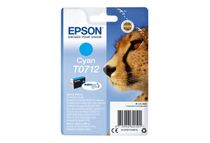Epson T0712 - 5.5 ml - cián - original - cartucho de tinta - para Stylus DX9400, SX115, SX210, SX215, SX218, SX415, SX515, SX610; Stylus Office BX310, BX610
