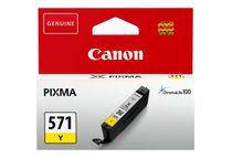 Canon CLI-571Y - 7 ml - amarillo - original - depósito de tinta - para PIXMA TS5051, TS5053, TS5055, TS6050, TS6051, TS6052, TS8051, TS8052, TS9050, TS9055