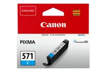 Canon CLI-571C - 7 ml - cián - original - depósito de tinta - para PIXMA TS5051, TS5053, TS5055, TS6050, TS6051, TS6052, TS8051, TS8052, TS9050, TS9055