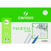 Canson minipack A4 12 hojas vegetal basik 95g