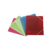 Carpeta colorgraf 3 solapas A5 gomas azul