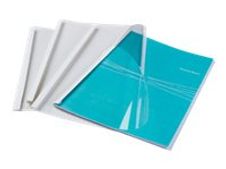 Fellowes Standard - 10 mm - A4 (210 x 297 mm) - 100 hojas - 150 micrones - blanco - 200 g/m² - 100 uds. PVC térmico / tapa de encuadernación de cartón
