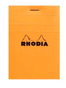 Bloc rhodia grapado numero 11 a7 con tapa naranja