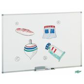 Pizarra blanca con marco de aluminio 60x90cm