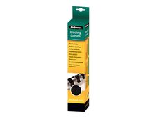 Fellowes - 10 mm - 21 anillas - A4 (210 x 297 mm) - 55 hojas - negro - 25 uds. peine de encuadernación de plástico - para Fellowes Galaxy 500, Orion 500, Pulsar+ 300, Quasar+ 500, Star+ 150, Starlet 2+