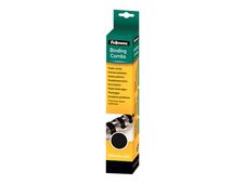 Fellowes - 12 mm - 21 anillas - A4 (210 x 297 mm) - 80 hojas - negro - 25 uds. peine de encuadernación de plástico - para Fellowes Galaxy 500, Orion 500, Pulsar+ 300, Quasar+ 500, Star 150, Starlet 2, Starlet 2+