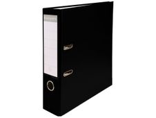 Exacompta - Archivaor de anillas - ancho de la espina: 80 mm - para A4, A4 Maxi - capacidad: 600 hojas - negro