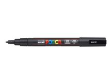 POSCA PC-3M - Marcador - permanente - negro - tinta pigmentada al agua - 0.9-1.3 mm - fino