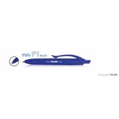 Milan boligrafo tacto de goma mini p1 touch azul
