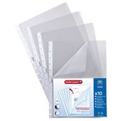 Viquel Geode - Protector de hojas - para A4 - cristal (paquete de 10)