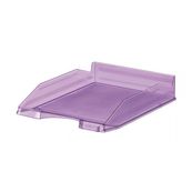 Bandeja de plastico violeta transparente fluor