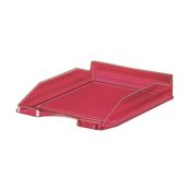 Bandeja plastico rojo transparente fluor