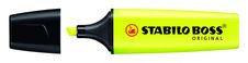 STABILO BOSS ORIGINAL - Marcador - amarillo fluorescente - tinta al agua - 2-5 mm