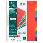 Exacompta Nature Future - Separador - 12 piezas - para A4 - con pestañas - rojo moteado