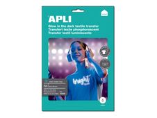 APLI Home - A4 (210 x 297 mm) 3 hoja(s) fichero con eurotaladro - phosphorescent iron-on transfer paper