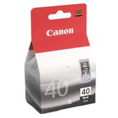 Canon PG-40BK - 16 ml - Alto rendimiento - negro pigmentado - original - cartucho de tinta - para FAX JX210; PIXMA iP1800, iP1900, iP2600, MP140, MP190, MP210, MP220, MP470, MX300, MX310