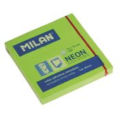 Milan notas adhesivas removibles 76x76mm. 100 hojas verde