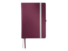 Leitz Style - Cuaderno - 80 hojas / 160 páginas - papel marfil - reglado - tapa granate