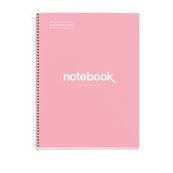 Miquel rius notebook 1 color A4 80 hojas 5x5 90g emotions rosa
