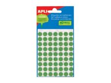 APLI kids - Etiqueta autoadhesiva - verde (paquete de 288)